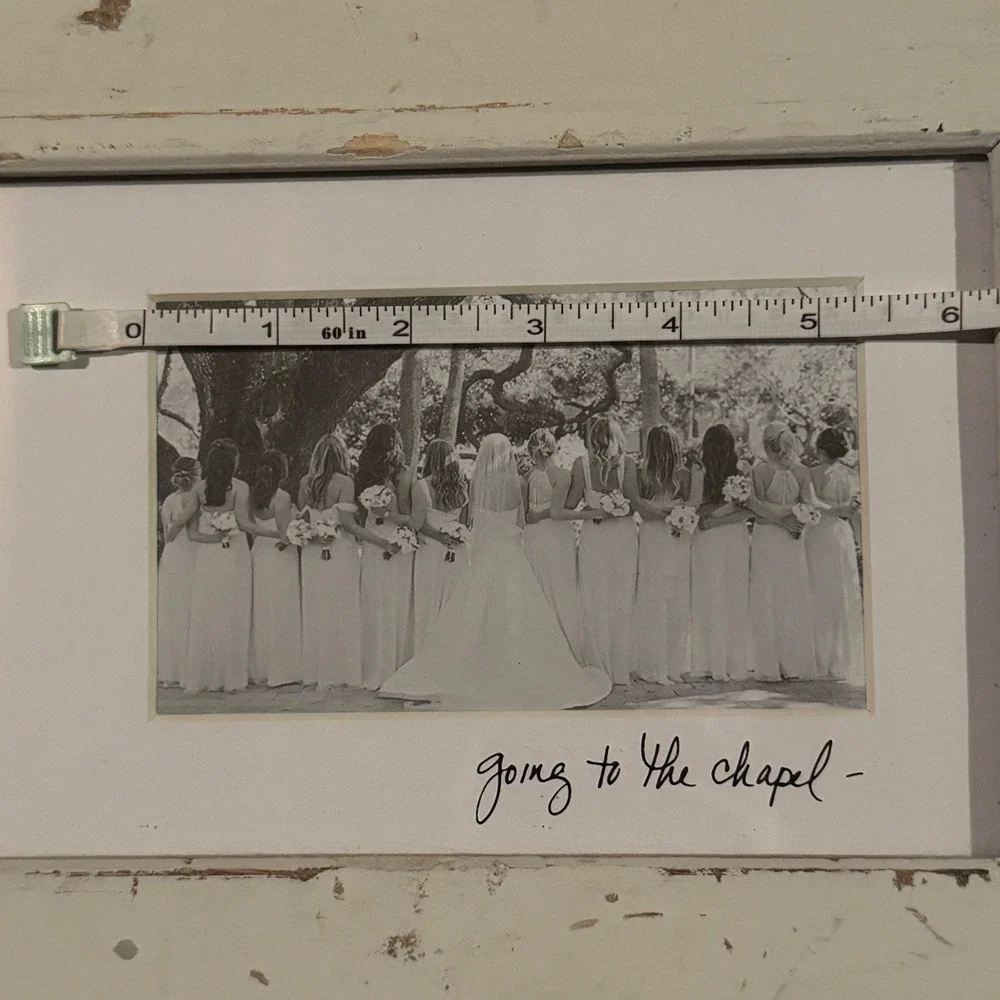Going to the Chapel Distressed Rustic Wedding Photo Frame 11.5 x 16.5